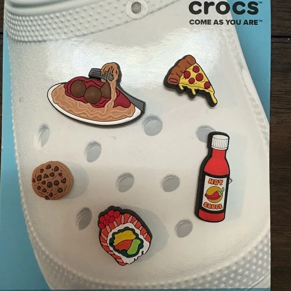 NWT CROCS Foodie Jibbitz Charms Set